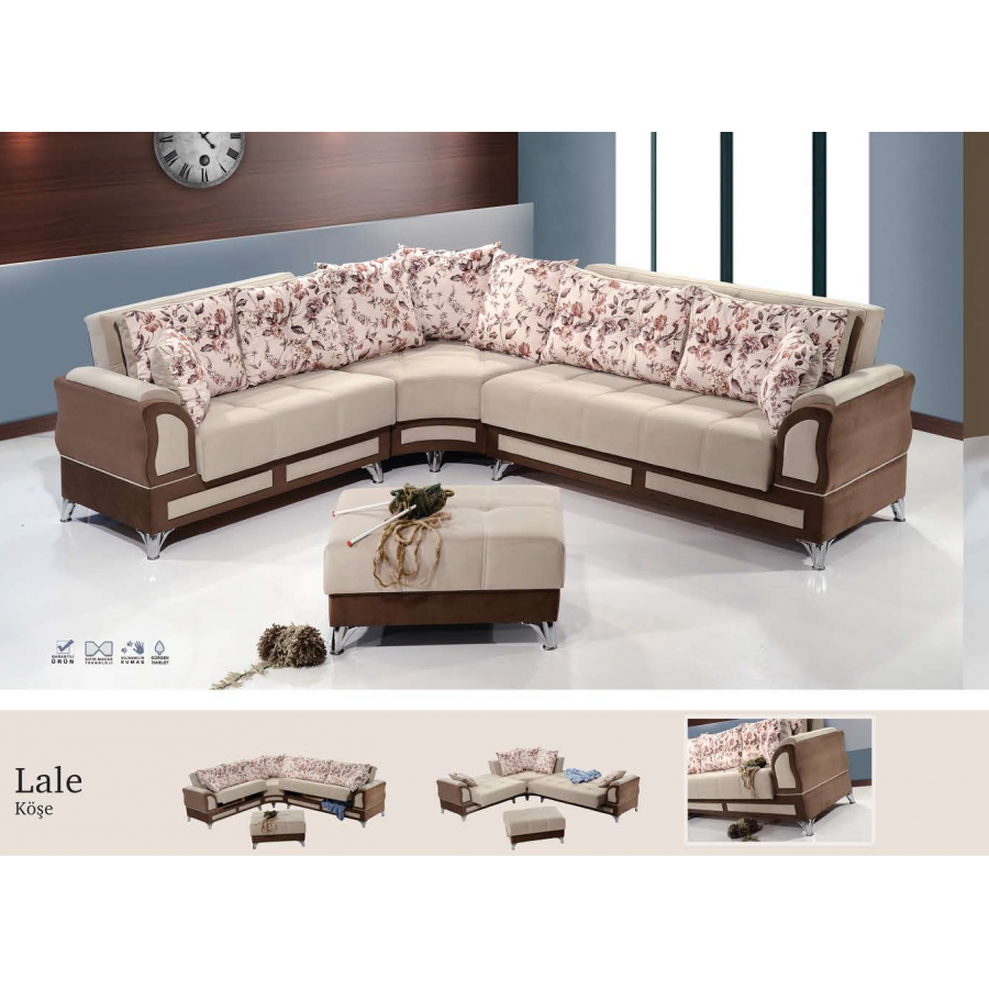 LALE YATAKLI KÖŞE KOLTUK TAKIMI